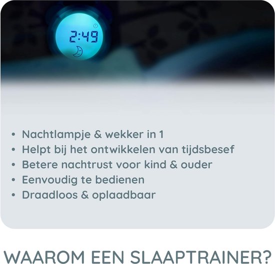 Slaapwekker Kinderen - Slaaptrainer Kinderen - Nachtlampje Kinderen van Alecto — afbeelding 5