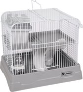 Cage Flamingo Hamster Dinky - Blanc / Gris - 30 x 23 x 26 cm