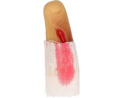 Erfurth Nep afgehakte vinger - met nep bloed en gaasje - fun/fop artikelen