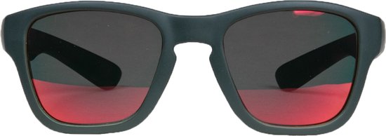 Melleson Eyewear - Kinderzonnebril Dani 7+ jaar - maat L - Donkergrijs met zwart/rode revo coating glazen van Melleson Eyewear — afbeelding 3