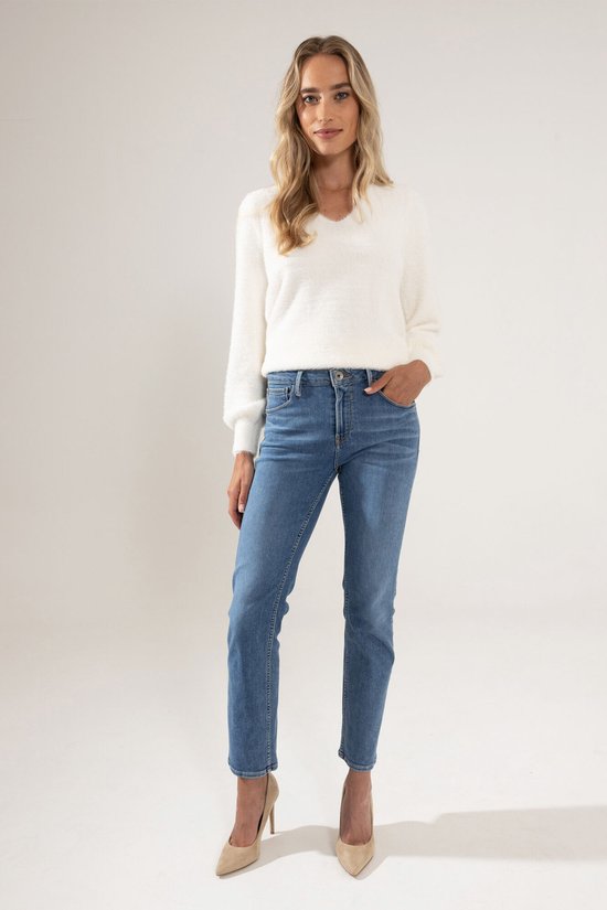 GARCIA Celia Jeans Coupe Droite Femme Blauw - Taille W30 X L30