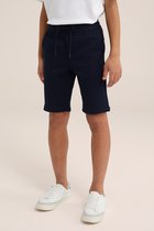 WE Fashion Jongens slim fit short met structuur