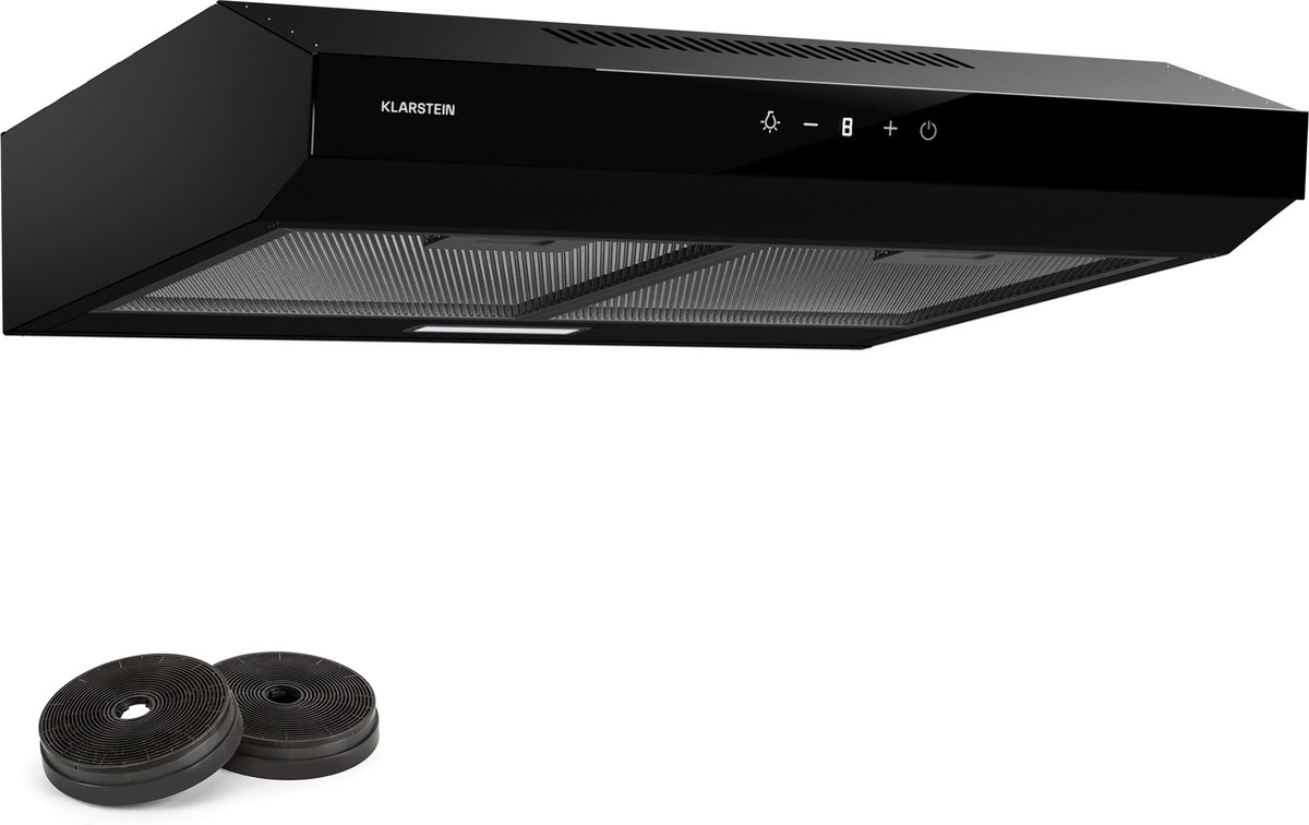 Klarstein Kookplaat afzuigkap 60cm, afzuiging afzuigkap, Dunstabzug met Filter vaatwasmachinebestendig, LEDs & Touch bedieningspaneel, afzuigkap met 175 m³/h Luftstrom, Effizienter rvs Dunstabzug - voor Keuken - Kookveld - Cooktop