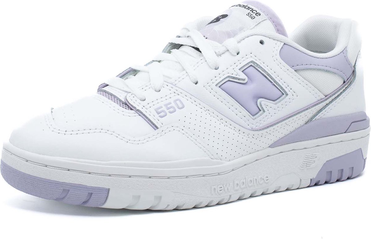 Kanten Leren Sneakers Lilac