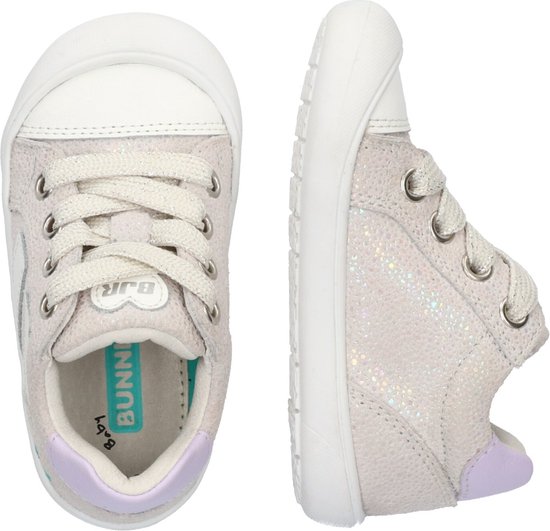 BunniesJR 224150-598 Chaussures bébé Filles - Multicolore/Lilas/ Wit - Cuir - Lacets