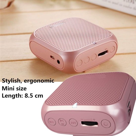 Sprachverstärker mit kabelgebundenem Mikrofon Headset, Stimmverstärker Tragbarer SHIDU M500 Mini-Lautsprecher Pa Speaker, wiederaufladbarer 2000mAh Verstärker für Lehrer, Reiseleiter, Yoga