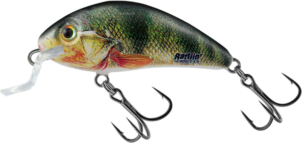 Salmo Rattlin' Hornet Floating 5.5cm - 10.5g (diepte 2-4m) - Kleur : Green Gill Clear