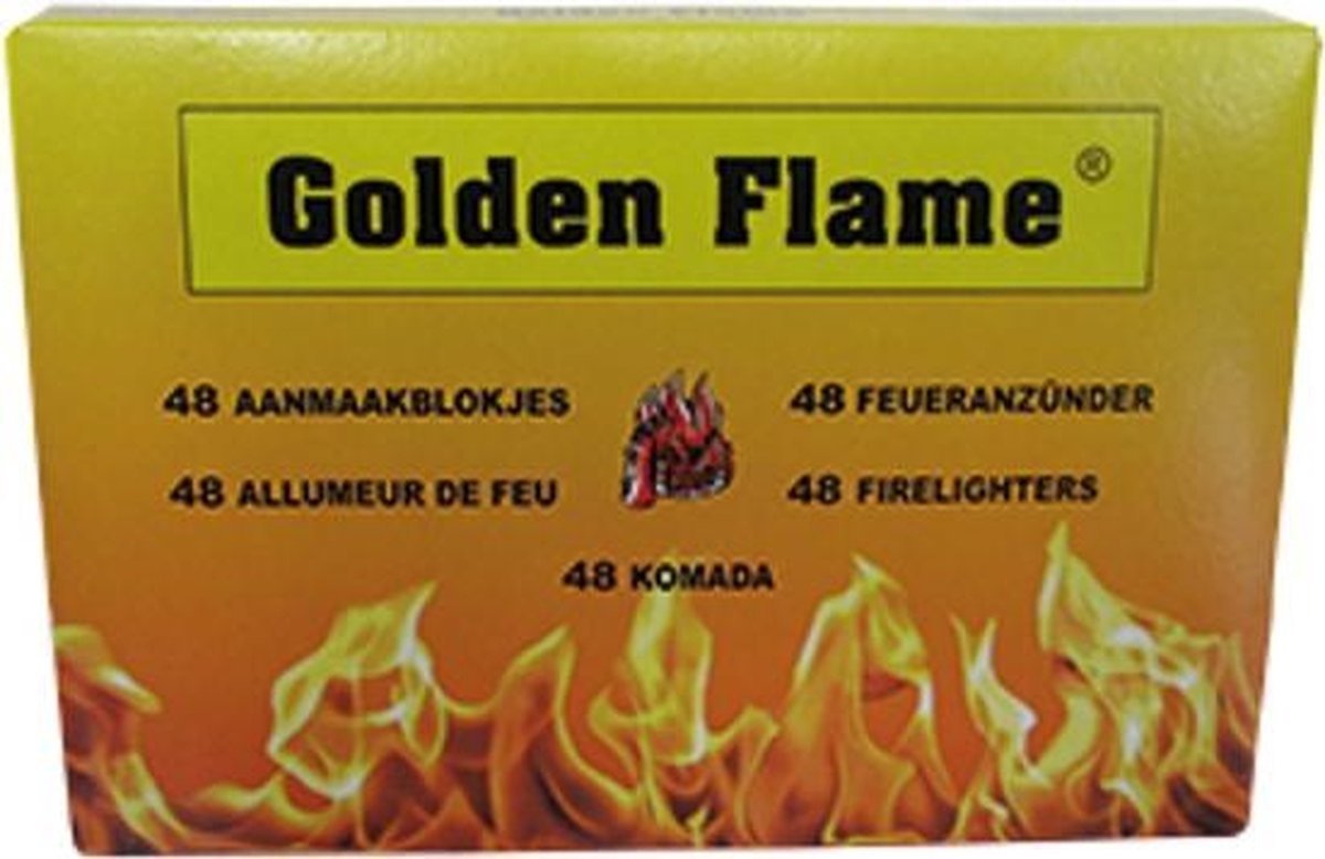 Golden Flame Aanmaakblokjes wit - 48 stuks - Golden Flame