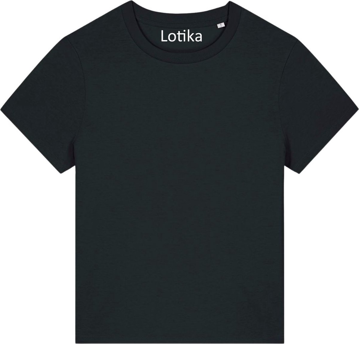 Lotika - Saar T-shirt dames biologisch katoen - zwart
