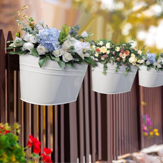 Alasum Lot De 2 Pots De Fleurs Semi-circulaires Suspendus