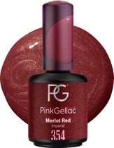 Pink Gellac | Merlot Rouge - Gellak - Végétalien - Rouge - Finish Perle - 15 ml