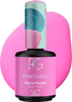 Pink Gellac 367 Secret Purple Gellak Nagellak 15ml - Glanzend Paarse Gel Lak - Gelnagels Producten - Gel Nails