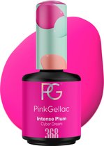 Pink Gellac 368 Intense Plum gellak nagellak 15ml - Glanzend Paarse Gel Lak - Gelnagels Producten - Gel Nails