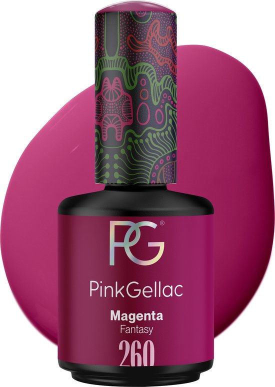 Pink Gellac 260 Magenta Gel Lak 15ml - Glanzende Roze Gellak Nagellak - Gelnagels Producten - Gel Nails - Gelnagel