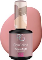Pink Gellac 166 Vintage Nude Gellak 15ml - Gelnagellak - Gelnagels Producten - Gel Nails - Gelnagel