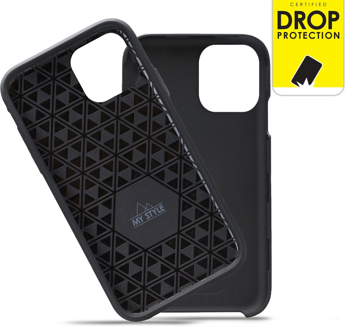 My Style Hoesje geschikt voor Apple iPhone 12 Pro Telefoonhoesje Hardcase | My Style Tough Backcover Shockproof | Schokbestendig iPhone 12 Pro Telefoonhoesje | Anti Shock Proof - Zwart
