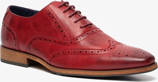 Chaussures à lacets homme Emilio Salvatini - Rouge - Taille 46