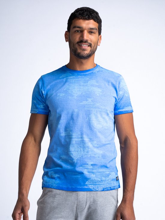 Petrol Industries - T-shirt imprimé intégral pour homme Rally - Blauw - Taille S
