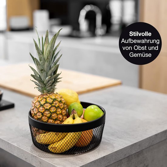 WMF Living Lounge 665066030 Mand 24 cm, Stijlvolle decoratieve mand voor fruit en gebak, Gemaakt van Cromargan® roestvrij staal, Uitzonderlijk duurzaam, Elegante afwerking, Vaatwasmachinebestendig