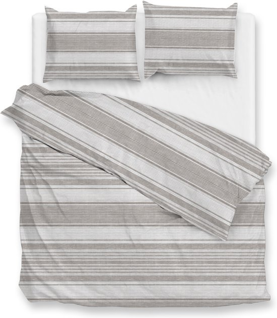 Luxe katoen dekbedovertrek Selin - lits-jumeaux (240x200/220) - uniek dessin - zacht en ademend - fijn geweven - hoogwaardig kwaliteit