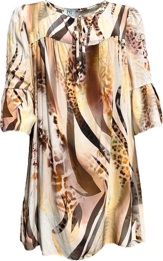 La Pèra Robe d'Été - Robe de Plage - Tunique - Robe Femme - Marron - Taille Unique