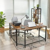 Vasagle - Bureau - 138 cm - Bruin