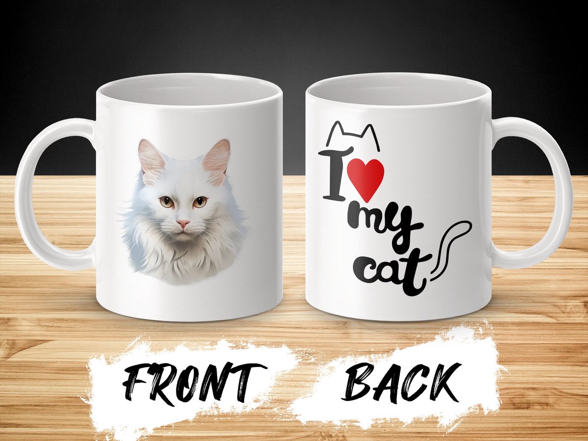 Mok Turkish Van cat - kat - I love my cat - cat lovers - katten