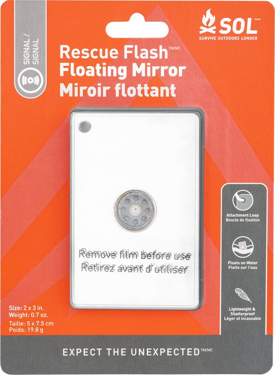 Rescue Mirror Rettungsspiegel Outdoor - Signal-Spiegel Für Survival
