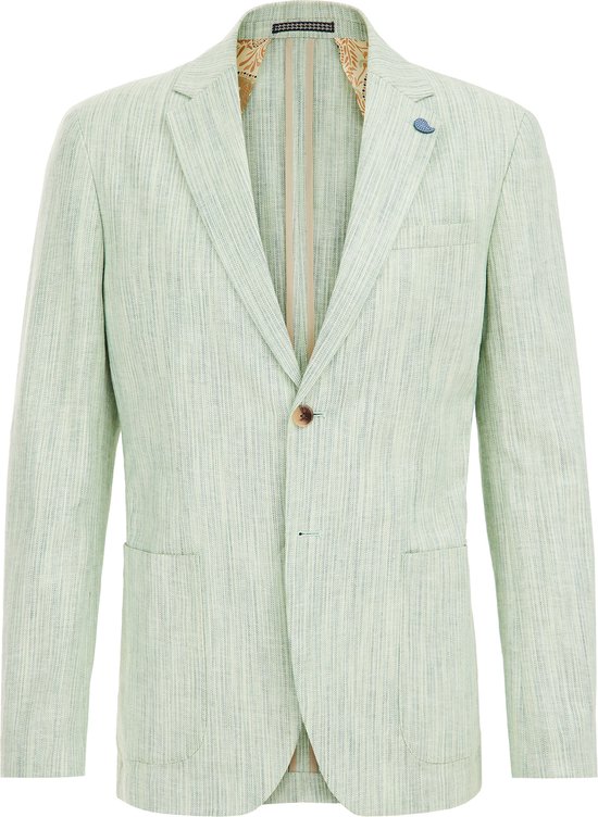 WE Fashion Heren slim fit blazer met dessin