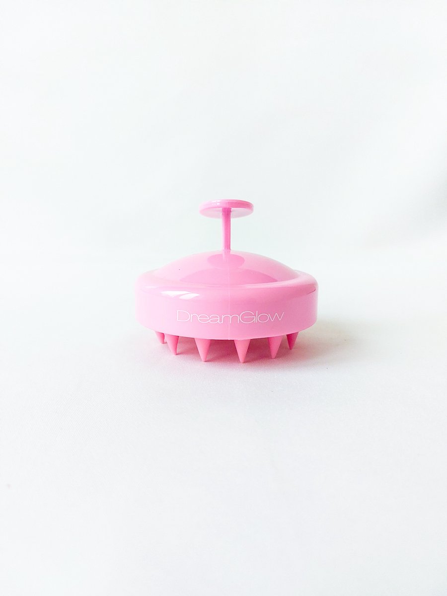 DreamGlow Scalp Massager – Siliconen Shampoo Borstel – Roze