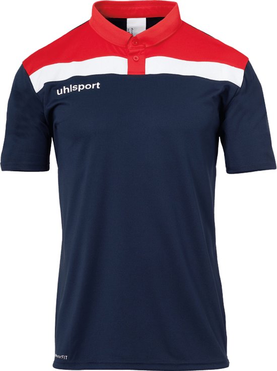 Uhlsport Offense 23 Polo Shirt Marine-Rood-Wit