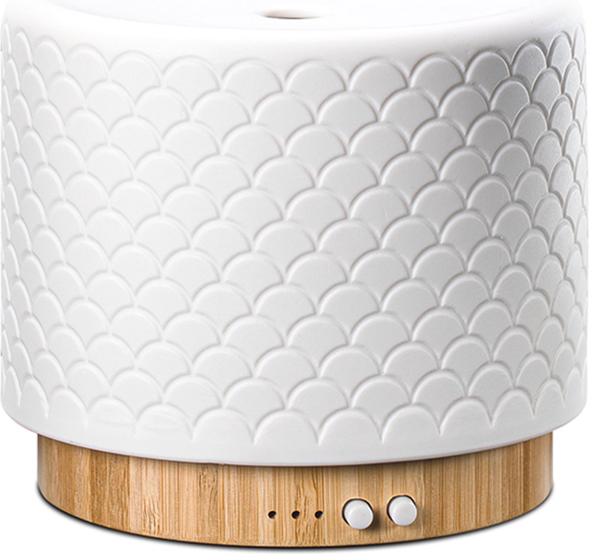 Goedkoopste Lanaform - Moya - Aroma Diffuser - Aroma Diffuser Keramiek - Etherische Olie Diffuser - Modern Design Met Bamboe En Keramiek - LED-lamp Met Variabele Intensiteit - Mindfulness Meditatie Oefeningen - Kerstcadeau