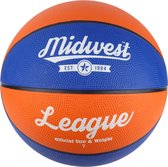 Midwest League Basketbal Blauw/oranje Maat 7