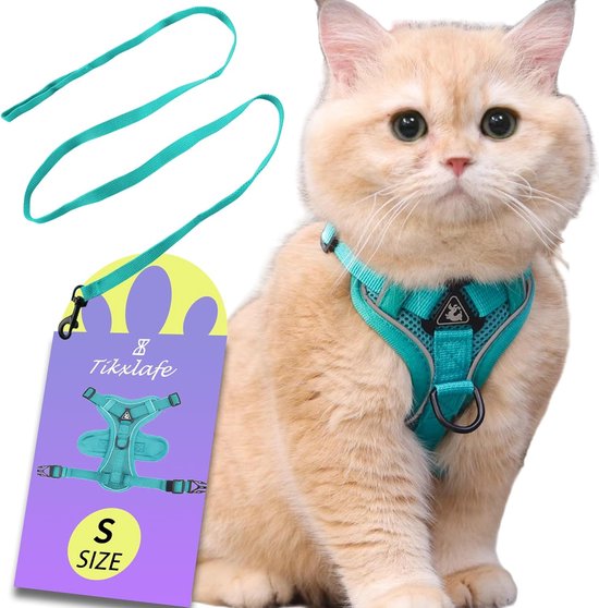 Harnas Kat Kattentuigje verstelbaar Safety Harness Classic blauw