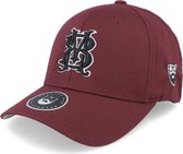 Hatstore- Monogram Maroon Flexfit - Bearded Man Cap