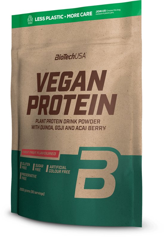 BioTech USA Protein Poeder - Vegan Protein 2000g - BiotechUSA - Hazelnoot