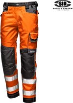 SIR SAFETY RUSH Hi-Vis Oranje Werkbroek - Reflecterende en met Cordura® Versterkte Werkbroek met Multifunctionele Praktische Zakken