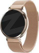 Bandz Milanese Loop band - Milanees smartwatch bandje 14mm met magneetsluiting geschikt voor Garmin Lily 2 (alleen tweede versie) - rosé goud
