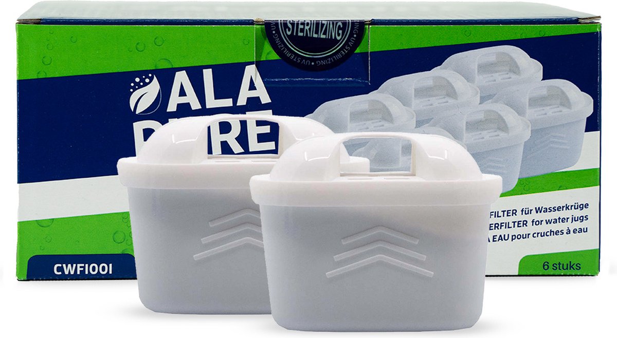 Alapure 1001 Compatibel met Brita maxtra en Maxtra+ 1023124 / 1023120 / 1023128 / 1023126 / 1023130 | 6-Pack