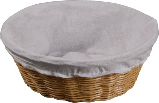Westmark multifunctionele/baguettemand, geschikt voor de horeca, ovaal, ca. 40 x 16 x8 cm, synthetische vezel, Saleen-editie, lichtbeige, 02051730101