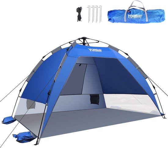 Uquip Speedy XL Strandtent - petrol/grijs