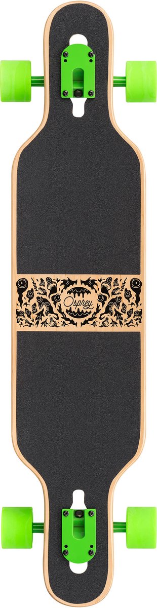Osprey Character 39" Twin Tip Longboard - Drop-Through Trucks - ABEC 9 — afbeelding 10
