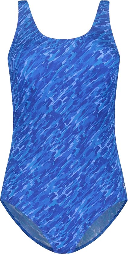 ten Cate dames badpak soft cup camo blauw - 38