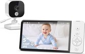 Babyfoon met Camera en App - Baby Monitor - Huisdiercamera - Hondencamera - Full HD - Wit - Met Handig Beeldscherm