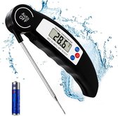 Digitale Kookthermometer - Direct Lezen Keuken Thermometer met Opvouwbare Sonde, LCD Display & Magneet - Perfect voor Vlees en Vloeistoffen