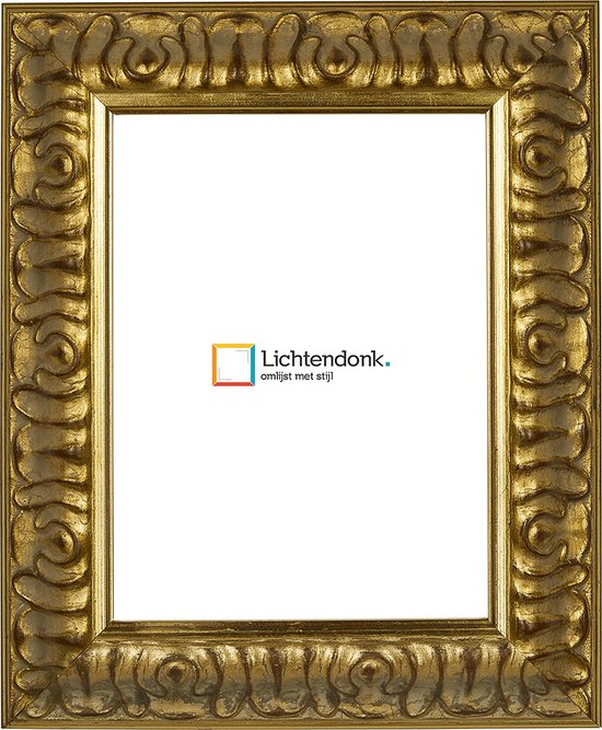 Cadre photo - Cadre photo - Or baroque - Profil de 4,6 cm de large - Format photo 15x21 - Verre antireflet - Art.no. 10691515211