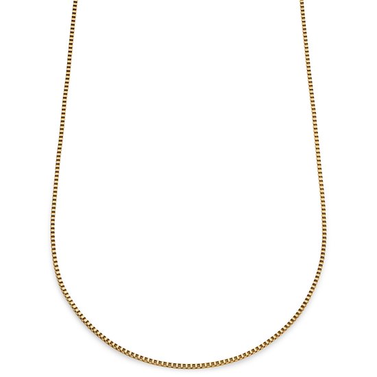 Essentials | 2 mm Goudkleurige Ketting met Vierkante Venetiaanse Schakels