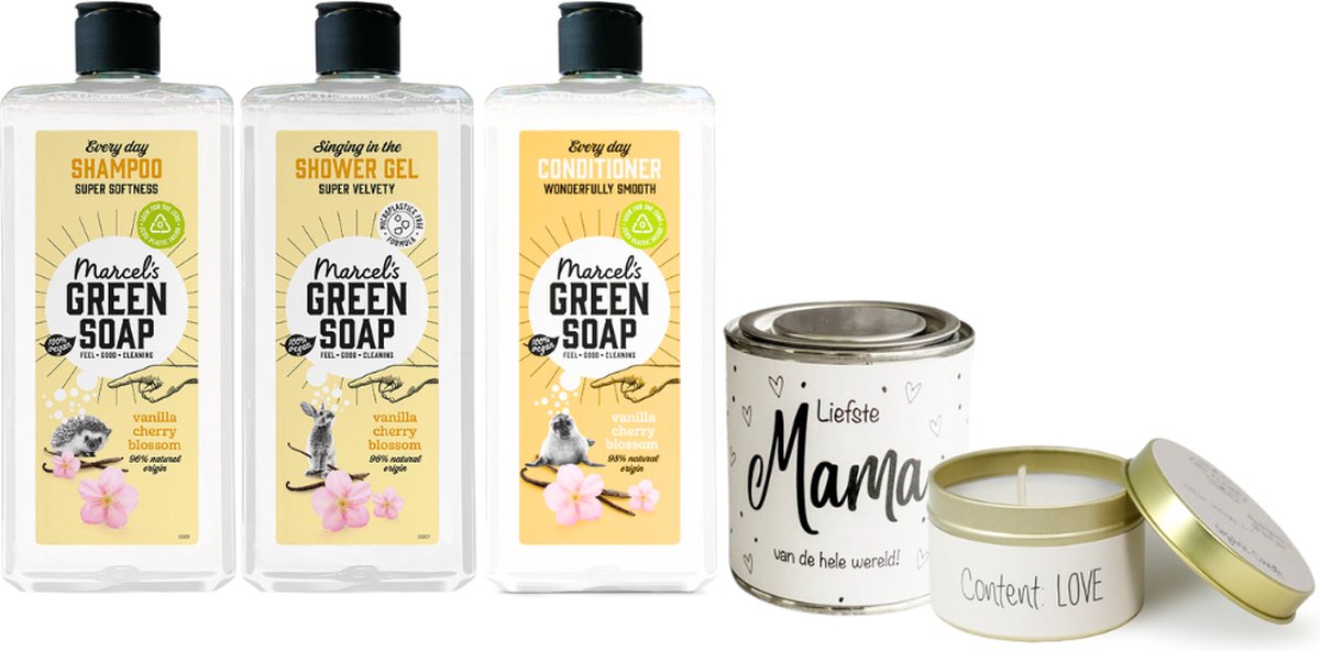 Goedkoopste Marcel's Green Soap Cadeauset Kersenbloesem & Vanilla Mama