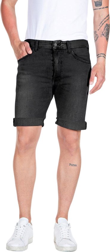 Replay Rbj.981 Short Jeans Heren - Broek - Donkergrijs - Maat 31