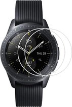 Samsung Galaxy Watch (42mm) - 2 stuks Beschermglas Smartwatch screenprotectors van glas Transparante glazen schermbeschermfolie